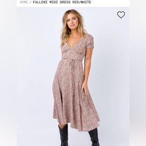 NEW WITH TAGS Princess Polly Floral maxi dress with ties